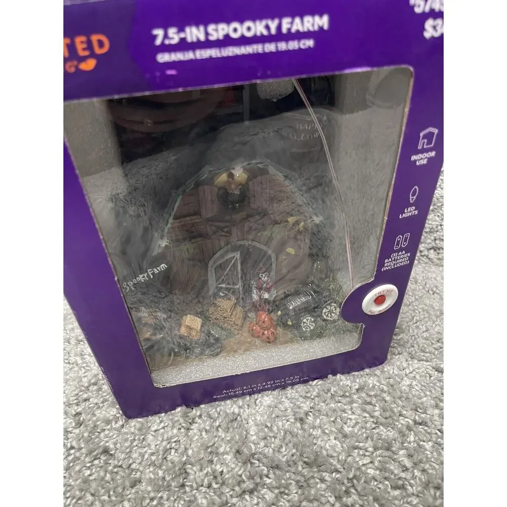 Haunted Living 7.5 In Spooky Farm Led Lights Indoor Use Home Decoration
